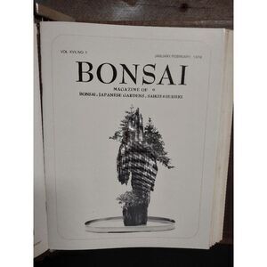 Lot of 10 VTG Bonsai Magazine Complete Issues from 1978 + Calendar + Binder